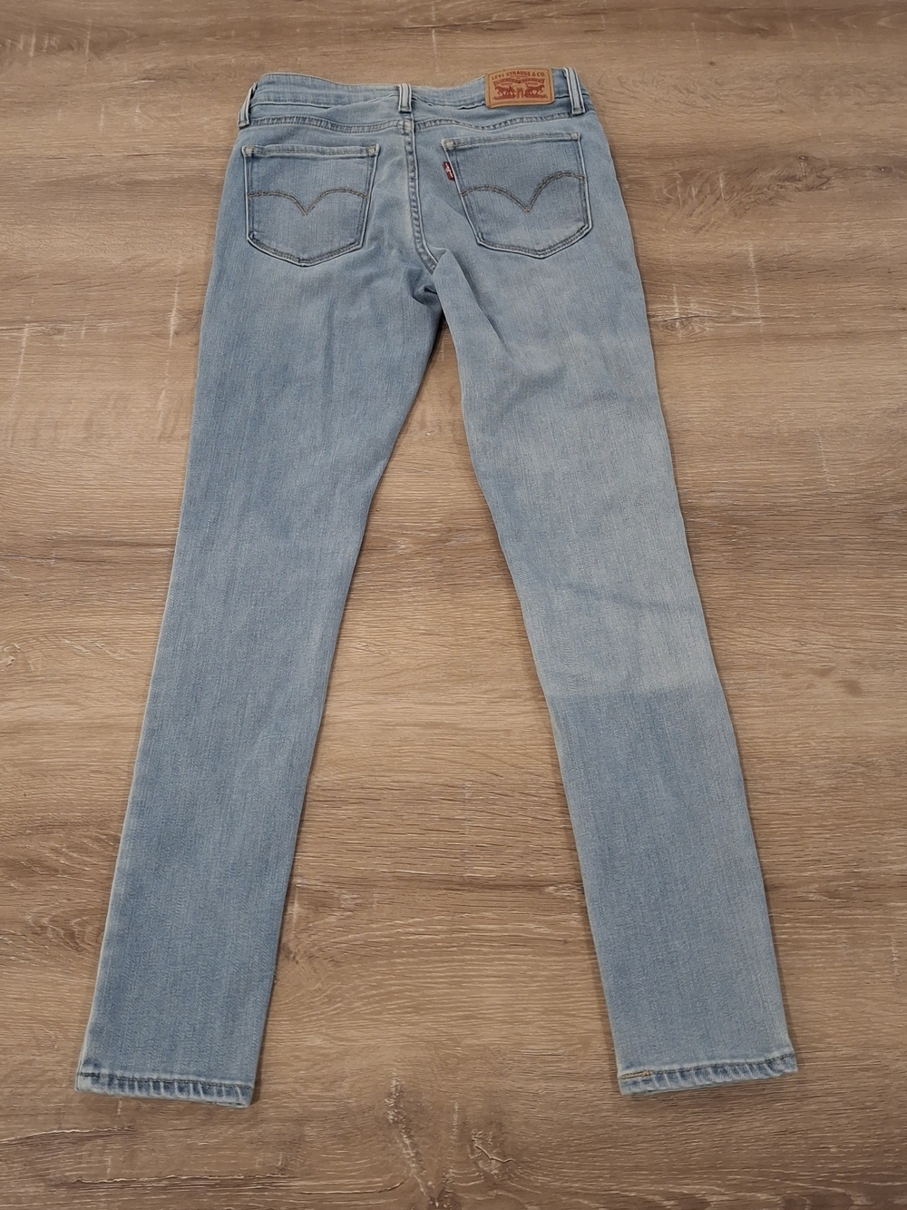 Levi's 711 Skinny Jeans Women's W25 L28 Light Wash Blue Denim